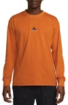 Nike Men's  Acg "lungs" Long-sleeve T-shirt In Orange