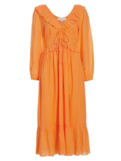 Love The Label Women's Taylor Cotton Maxi Dress In Mango