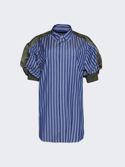 Sacai Blue Striped Minidress