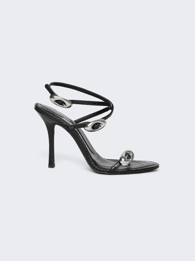 Alexander Wang Dome 105 Strappy Sandal In Black