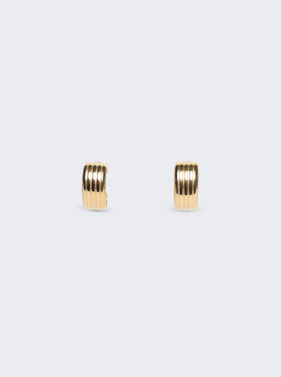 Ivi Signore Oval Hoop Earrings In Yellow Gold