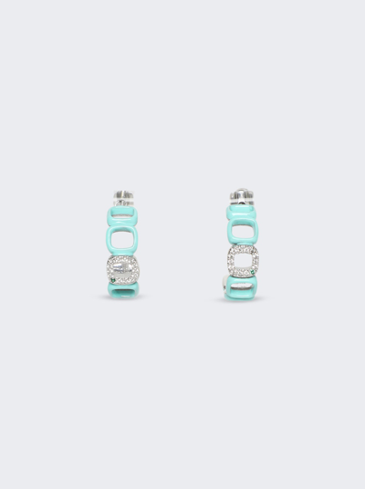 Ivi Toy Hoop Earrings In Sky Blue