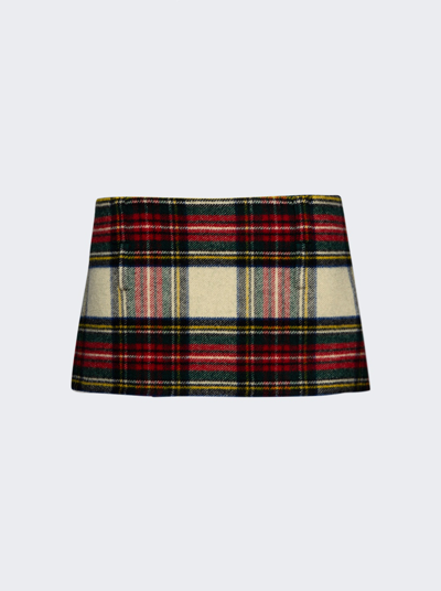 Miu Miu Mini Skirt In Avorio