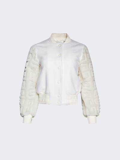 Givenchy Varsity Jacket In White