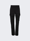 Givenchy Fine-check-pattern Cargo Trousers In Black