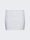 Alexander Wang T Gray Zip Miniskirt In Heather Grey