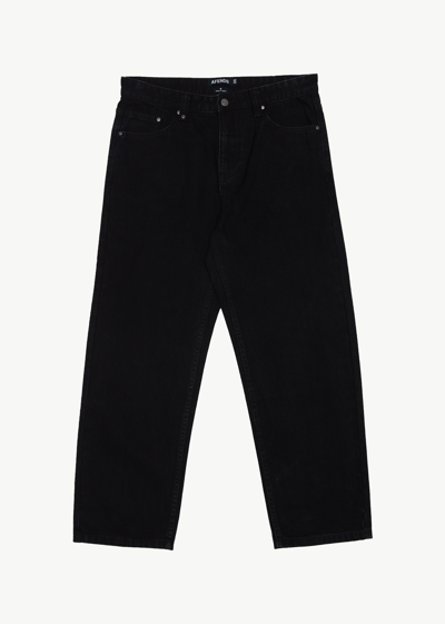 Afends Organic Denim Relaxed Jeans In Black