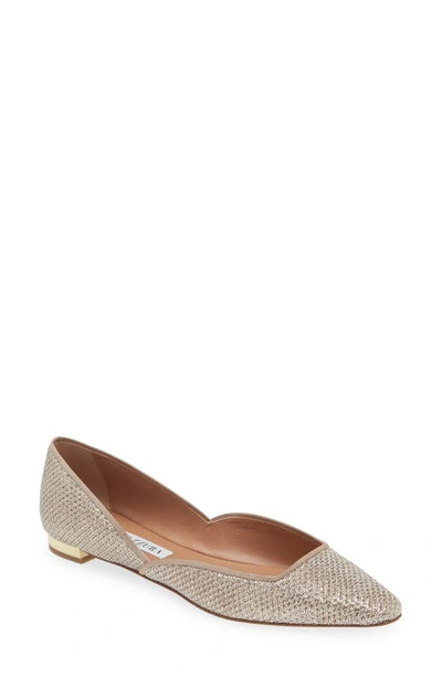 AQUAZZURA MAIA POINTED TOE BALLET FLAT