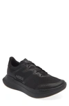 Hoka Mens  Clifton 9 Logo-print Woven Low-top Trainers In Black Black