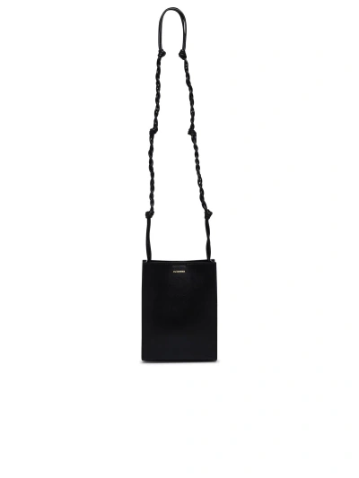 Jil Sander Black Leather Small Tangle Crossbody Bag