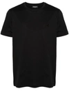 Dondup Plain Cotton T-shirt In Black