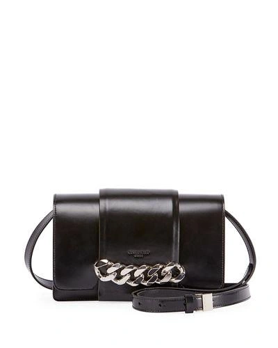 Givenchy Small Infinity Calfskin Leather Shoulder Bag - Black