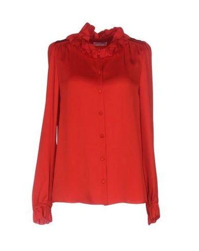 Sonia Rykiel Solid Colour Shirts & Blouses In Red