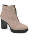 WHITE MOUNTAIN THOUGHTFUL WOMENS FAUX SUEDE PLATFORM ANKLE BOOTS