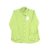Luchiano Visconti Leo Light Green Linen Shirt In Green
