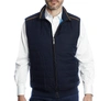 LUCHIANO VISCONTI NAVY QUILT FRONT VEST (BIG & TALL)