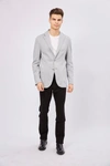 Luchiano Visconti Leo Baby Blue Knit Sportcoat In Blue