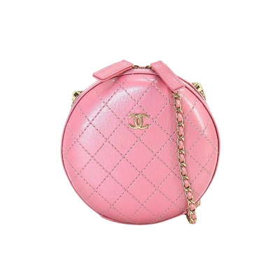 Pre-owned Chanel Matelassé Leather Shopper Bag () In Pink