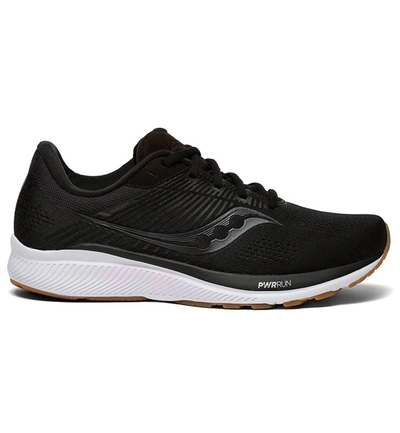 Saucony Men's Guide 14 Running Shoes - D/medium Width In Black/gum