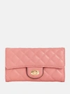 GUESS FACTORY STARS HOLLOW QUILTED SLIM CLUTCH