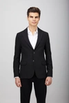 Luchiano Visconti Leo Black Knit Sportcoat In Black