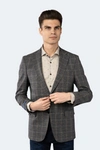 Luchiano Visconti Grey And Black Houndstooth Sportcoat In Multi