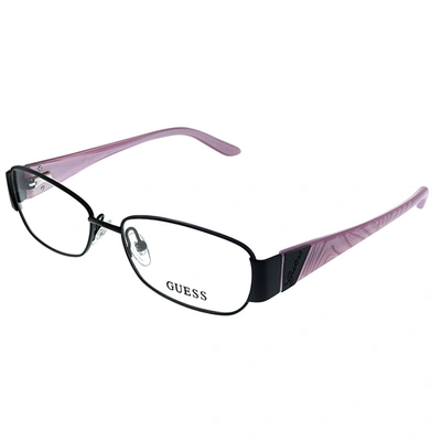 Guess Gu 2307 Blk 52mm Unisex Rectangle Eyeglasses 52mm In Black