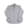 Luchiano Visconti Multi Blue Diamond Stripe Shirt In Multi