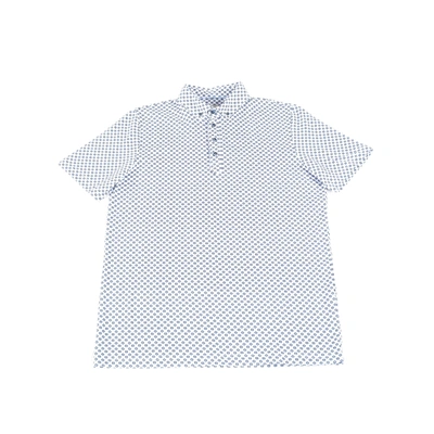 Luchiano Visconti Leo White With Blue Box Polo In Multi