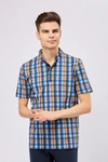 Luchiano Visconti Leo Multicolor Plaid Polo In Multi