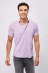 Shop Max Colton Purple Honeycomb Short Sleeve Jersey Knit