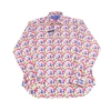 Luchiano Visconti Light Blue With Rectangles Shirt In Multi