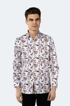Luchiano Visconti Multicolor Swirls Shirt In Multi