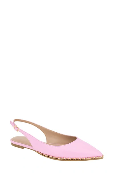 Bcbgeneration Valerie Slingback Pointed Toe Flat In Peony