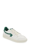 Axel Arigato Dice-a Panelled Leather And Suede Low-top Trainers In White / Green