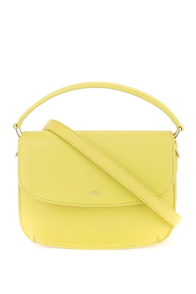 Apc Sarah Mini Shoulder Bag In Yellow