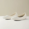 Allbirds Womens Knit Slip On Round Toe Ballet Flats Beige In White
