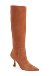 Stuart Weitzman Xcurve 85 Slouch Boot In Cappucino
