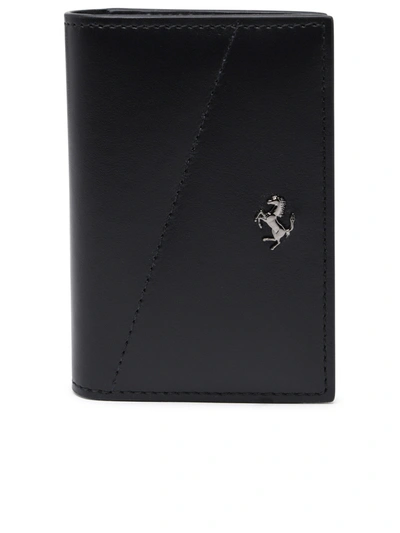 Ferrari Man Black Leather Wallet