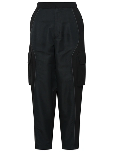 Ferrari Panelled Cropped Track Pants In Black