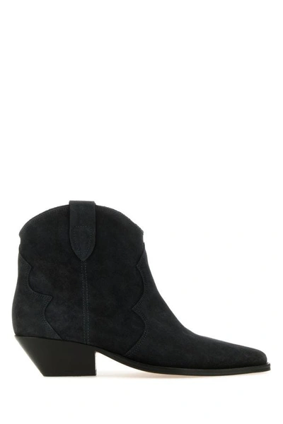 ISABEL MARANT ISABEL MARANT WOMAN BLACK SUEDE DEWINA ANKLE BOOTS