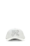 PALM ANGELS PALM ANGELS MAN WHITE COTTON BASEBALL CAP