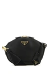 PRADA PRADA WOMAN BLACK LEATHER CROSSBODY BAG