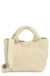 BCBG SMALL NEOPRENE WOVEN TOTE BAG