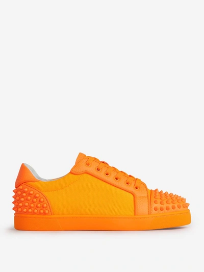 Christian Louboutin Seavaste 2 Orlato Sneakers In Orange Leather In Orange