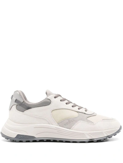 Hogan Hyperlight Suede Sneakers In Beige