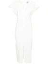 Isabel Marant Nadela Asymmetric Gathered Cotton-jersey Maxi Dress In White