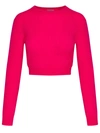 PATOU PATOU FUCHSIA WOOL BLEND SWEATER