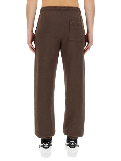 Sporty And Rich Sporty & Rich Jogging Pants With Logo Unisex In Brown