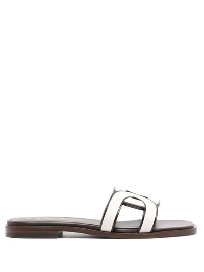 Tod's Chain Sandals In White